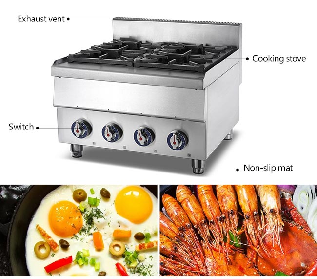 Heavy Duty Commercial Kitchen Cooking Equipment Multitasking Natural