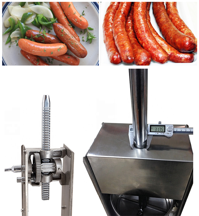 Electric Sausage Stuffer Stainless Steel Meat Filler Machine Commercial