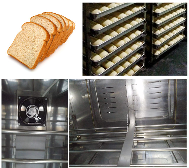 Steam Industrial Baking Oven Bread Proofing 15 Trays Single Door For Pastry