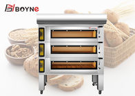 380V Commercial Bakery Kitchen Equipment 3 Deck 6 Trays Bread Oven