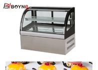Desktop Stainless Steel Cake Display Freezer Dynamic Cooling For Supermarket