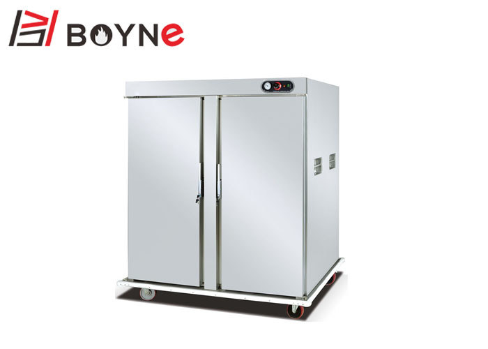Movable Electric Food Warmer Cabinet Double Door Hot Holding Food Warming Equipment