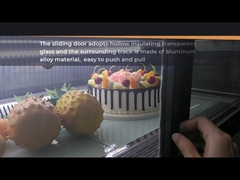 Coffee Bakery Shop Used Glass Cake Display Chiller Pastry Showcase Cabinet