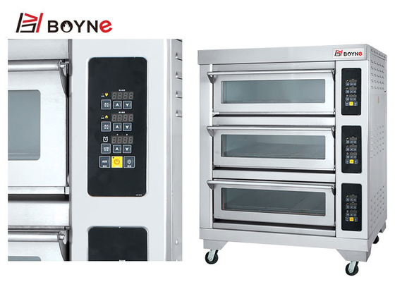 380v Double Layer 150kg Stainless Steel Baking Oven Four Trays for Hotel