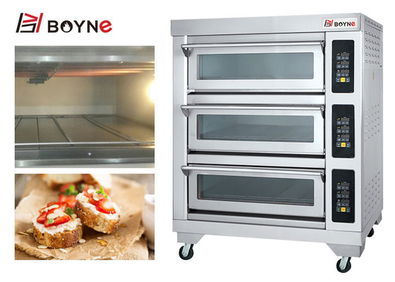 380v Double Layer 150kg Stainless Steel Baking Oven Four Trays for Hotel