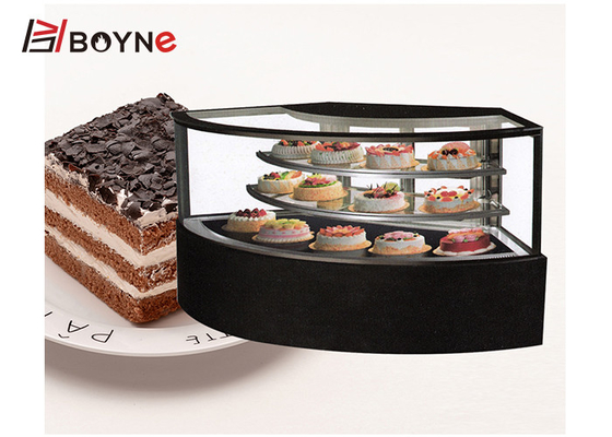 900W Glass Door Ice Cream Cake Display Freezer , High Transmittance  Pastry Display Refrigerator