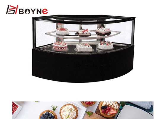 900W Glass Door Ice Cream Cake Display Freezer , High Transmittance  Pastry Display Refrigerator