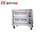 380V Electric Industrial Baking Oven Double Deck 0.6mm Plate Layer Controlled Individually