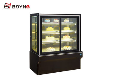 Fan Cooling Vertical Marble Base Cake Display Cabinet Showcase 10~2°C Temperature