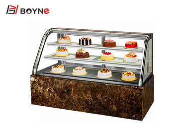 Countertop Glass Cake Showcase Chiller , 2Layer Cake Arc Shape Shop Display Counters