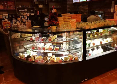 900W Glass Door Ice Cream Cake Display Freezer , High Transmittance  Pastry Display Refrigerator