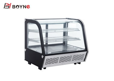 Commercial Curved Glass Cake Display Fridge / Refrigerated Bakery Display Case