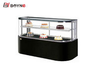 D Shape Cake Display Cabinet  Digital Temperature Controller Curved Glass Cake Display