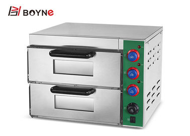 2 Decks Home Kitchen Toaster Mini Pizza Oven Electric Bread Maker 3KW For Bakery With Viewing Window