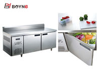 0.4L Industrial Catering Fridge Stiainless Steel Under Counter With Backsplash