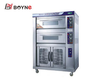 High Temperature Industrial Baking Oven Combination Two Deck Stainless Steel 430