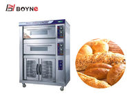 High Temperature Industrial Baking Oven Combination Two Deck Stainless Steel 430