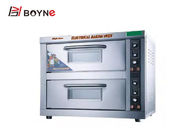 67kg Electric Bakery Oven SS 430 220V 6.8kw Double Deck Single Sightglass
