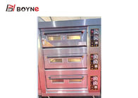 Gas Industrial Baking Oven Three Deck Six Tray Layer Controlled Separately 20°C~400°C