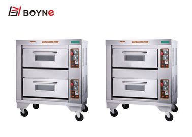 Restaurant Pastry Bakery Equipment Oven Gas 2 Layer 2 Tray Stainless Steel 96w