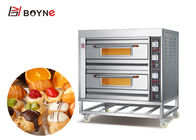Restaurant Electric Four Trays Industrial Baking deck Oven with wheel easy to move