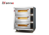 Three Deck Three Trays 12kw Industrial Baking Oven for bakery shop or kitchen