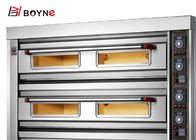 Three Deck Nine Trays Stainless Steel Bakery Deck Oven commercial kitchen bakery equipment