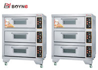 Electric Commercial Bakery Deck Oven Three  Deck Capacity Stainless Steel Oven