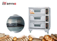 Electric Commercial Bakery Deck Oven Three  Deck Capacity Stainless Steel Oven