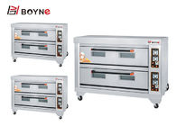 Commercial Bakery Deck Baking Oven,Stainless Steel Double Deck Six Trays Bread Baking Oven