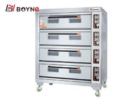 Big Capacity Electric Stainless Steel Four Deck Twelve Trays Bakery Deck Oven