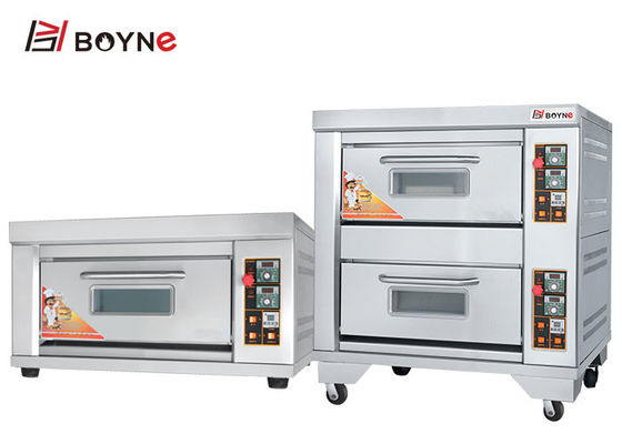 Deck Gas Oven 1 Deck 1 Trays Bakery Oven Temperature Controlled For Commercial Kitchen