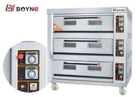Stainless Steel Three Deck Nice Trays Gas Oven Bakery Gas Oven For Bread Pizza Shop