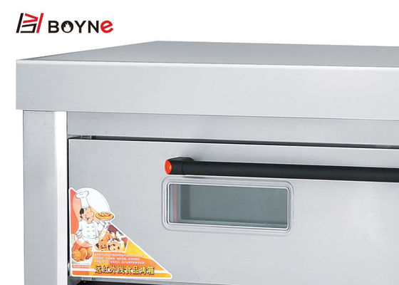 Commercial Bakery Kitchen Equipment Double Deck Four Tray Oven 220v