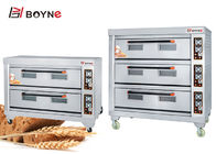 Commercial Bakery Kitchen Equipment Double Deck Four Tray Oven 220v