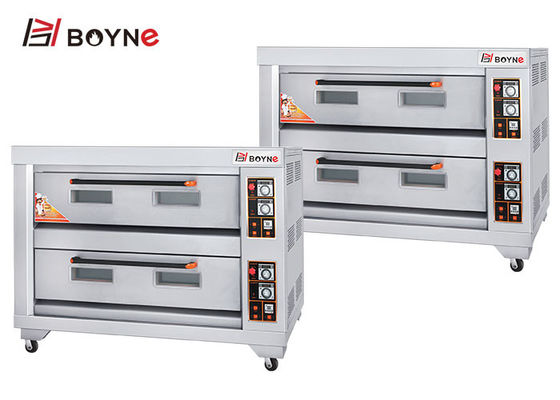 Bakery Gas Oven Two Deck Six Trays For Food Catering Commercial Kitchen Application