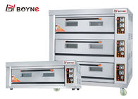 Bakery Gas Oven Two Deck Six Trays For Food Catering Commercial Kitchen Application