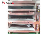 Gas Three Deck Three Tray Baking Oven Stainless Steel for Bread Shop