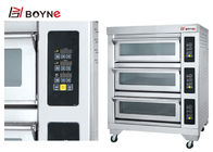 Double Layer Four Trays Electric Oven Mid-End Microcoputer Controlled For Bakery