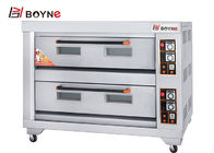 Kitchen Double Layer Six Trays Gas Baking Oven Stainless Steel