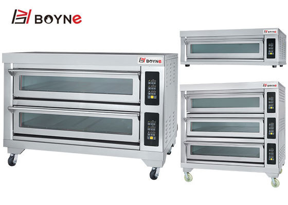 Double Layer Six Trays 380v Oven Electric Stainless Steel for Restaurant