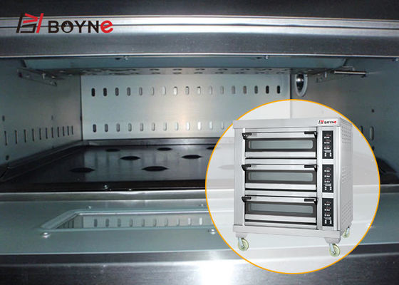 Electric Oven With Computer Controlled Three Layer Six Trays use in bakery shop/ bakery institution