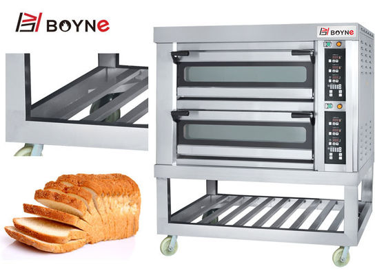 Electric Oven With Computer Controlled Three Layer Six Trays use in bakery shop/ bakery institution