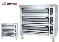 Industrial Baking Oven Three Layer Nine Trays Electric Stainless Steel for baking all kinds bread