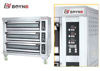 Industrial Baking Oven Three Layer Nine Trays Electric Stainless Steel for baking all kinds bread