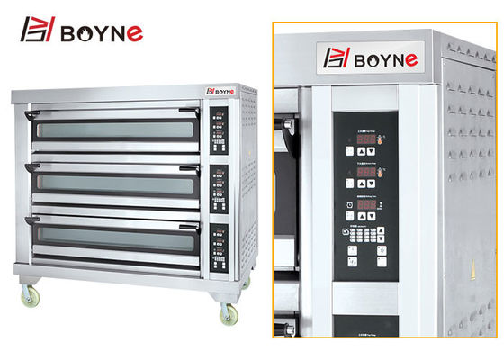 Industrial Baking Oven Three Layer Nine Trays Electric Stainless Steel for baking all kinds bread