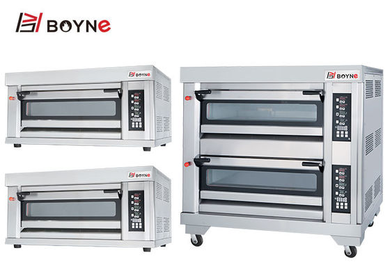 Three Layer Six Trays Gas Oven With Computer Panel for Baking Shop