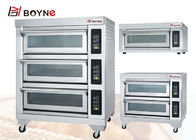 Commercial Microcomputer Type Stainless Steel One Deck Two Trays Bakery Oven