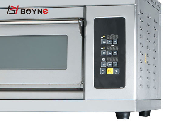 Commercial Microcomputer Type Stainless Steel One Deck Two Trays Bakery Oven