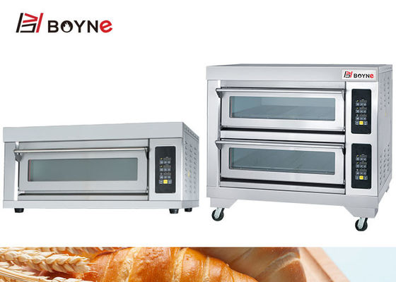 Commercial Microcomputer Type Stainless Steel One Deck Two Trays Bakery Oven